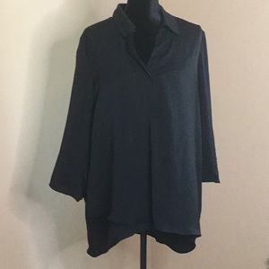 Renuar black 3/4 sleeve tunic